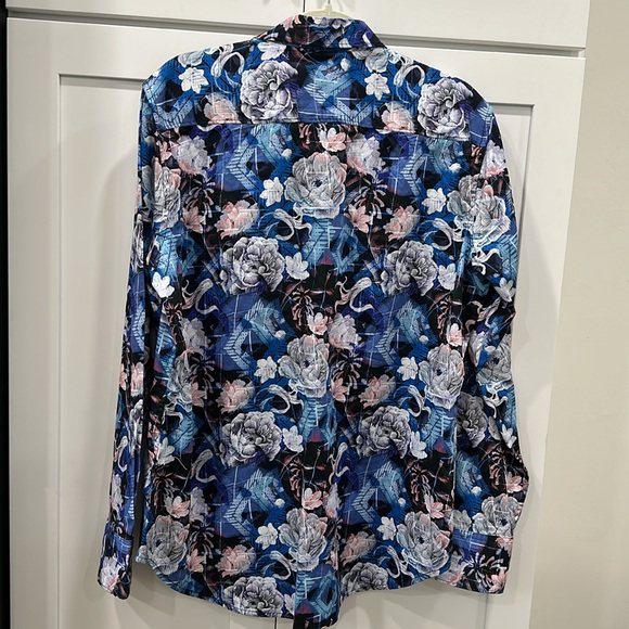 ๐ NEW! Robert Graham Kasson Cotton Long Sleeve Button-Up Shirt โ Size Medium ๐ - Picture 5 of 13